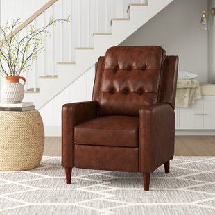 Ridgewood leather deals pushback recliner